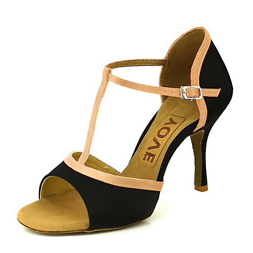 

Women's Dance Shoes Satin / Silk Latin Shoes / Salsa Shoes Buckle / Ribbon Tie Sandal / Heel Customized Heel Customizable Bronze / Almond / Nude / Performance / Leather / Professional / EU39