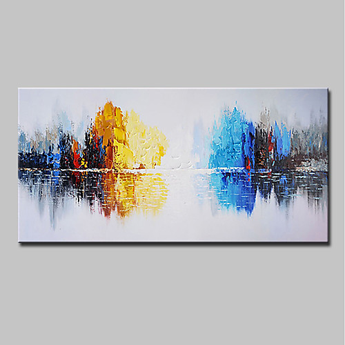 

Mintura Hand Painted Abstract Knife Landscape Oil Painting On Canvas Modern Wall Art Pictures For Home Decoration Ready To Hang