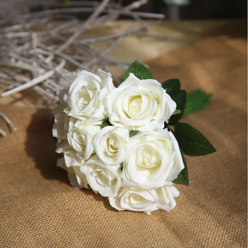 

Искусственные Цветы 9 Филиал Для вечеринки Свадьба Розы Вечные цветы Букеты на стол