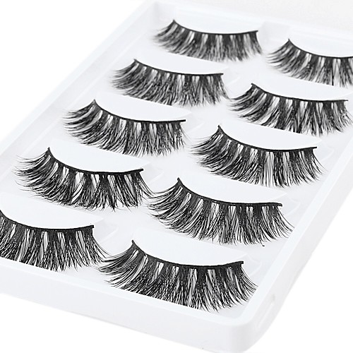 

Eyelash Extensions False Eyelashes 10 pcs Professional Volumized Natural Curly Animal wool eyelash Daily Date Full Strip Lashes Thick - Makeup Daily Makeup Professional Portable Cosmetic Grooming