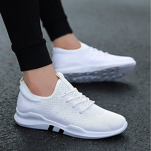 

Men's Comfort Shoes Mesh Summer Sneakers Black / White / Gray / Athletic / Outdoor / Light Soles / EU42