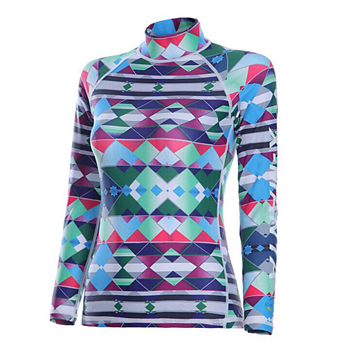 

Dive&Sail Women's Rash Guard Spandex SPF50 UV Sun Protection Breathable Long Sleeve Diving Fashion Spring Summer / Quick Dry / Stretchy / Quick Dry