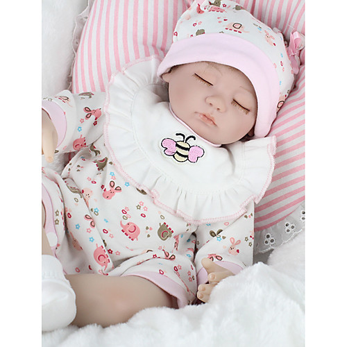 

NPKCOLLECTION NPK DOLL Reborn Doll Girl Doll Baby Girl 18 inch Silicone - Newborn lifelike Eco-friendly Gift Hand Made Child Safe Kid's Girls' Toy Gift / Non Toxic