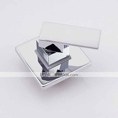

Современный Хром На стену Керамический клапан Bath Shower Mixer Taps / Латунь / Одной ручкой одно отверстие
