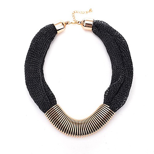 

Women's Scarf Necklace Lasso Paper Clip Ladies Classic Fashion Alloy Gold Black Gray 52 cm Necklace Jewelry 1pc For Daily