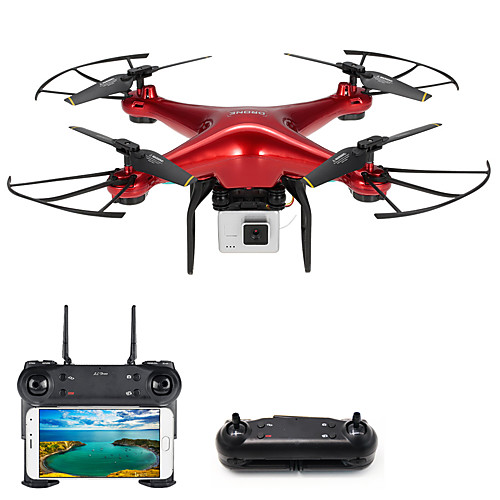 

RC Дрон DM106S BNF 10.2 CM 6 Oси 2.4G С HD-камерой 0.3MP 480P Квадкоптер на пульте управления Возврат Oдной Kнопкой / Прямое Yправление /
