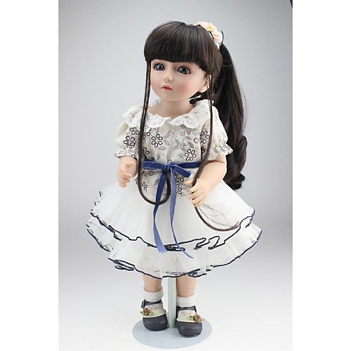 фото Npkcollection npk doll кукла с шаром девушка из провинции 18 дюймовый полный силикон для тела силикон - очаровательный безопасно для детей non toxic / искусственные имплантации голубые глаза lightinthebox