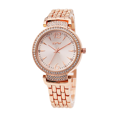 

Women's Wrist Watch Diamond Watch Japanese Japanese Quartz Rose Gold Imitation Diamond Analog Ladies Fashion Elegant - Rose Gold Rose Gold / White One Year Battery Life / Sony-SR626SW