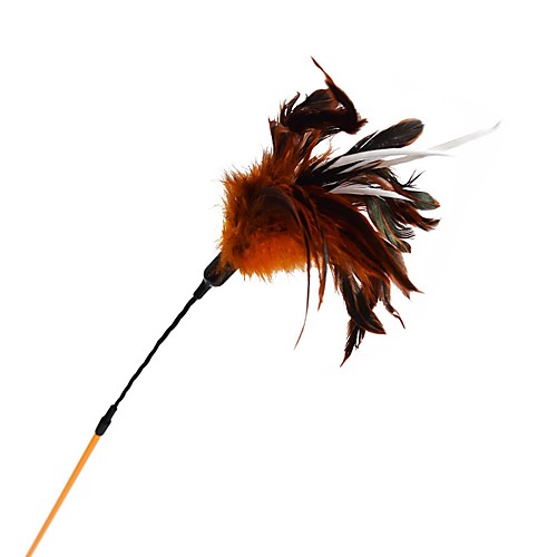 

Interactive Teaser Feather Toy Cat Pet Toy 1 Pet Friendly Cartoon Toy Feathers Plastic Gift