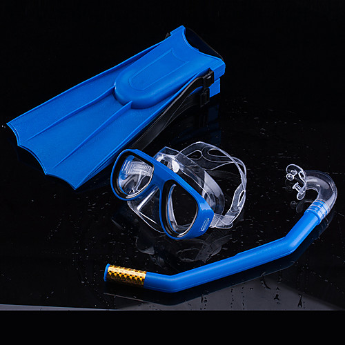 фото Дайвинг пакеты - маска для ныряния ласты для дайвинга шноркель - сухая трубка регулируемый ремешок anti-fog плавание для погружения с трубкой ластик пк для дети lightinthebox