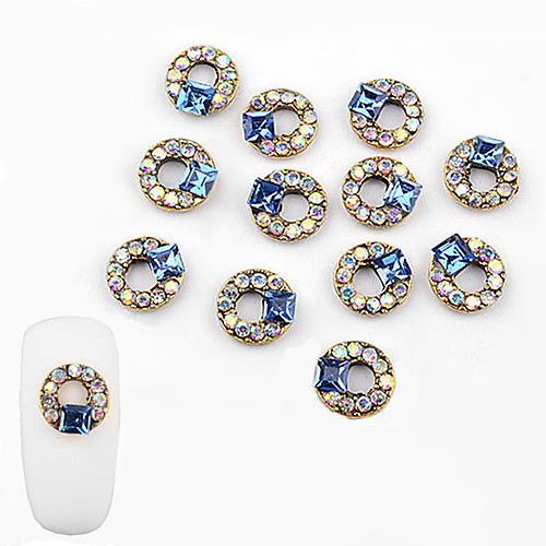 

10 pcs Fashionable Design Nail Jewelry For nail art Manicure Pedicure Diamond / Rhinestone Decorated Case