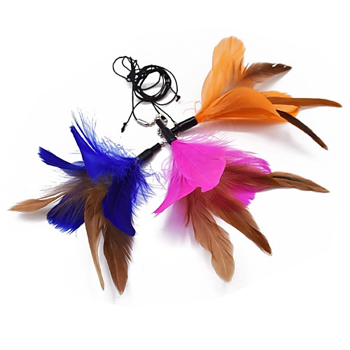 

Outfits Teaser Feather Toy Cat Pet Toy 1 Pet Friendly Cartoon Toy Feathers Plush Gift