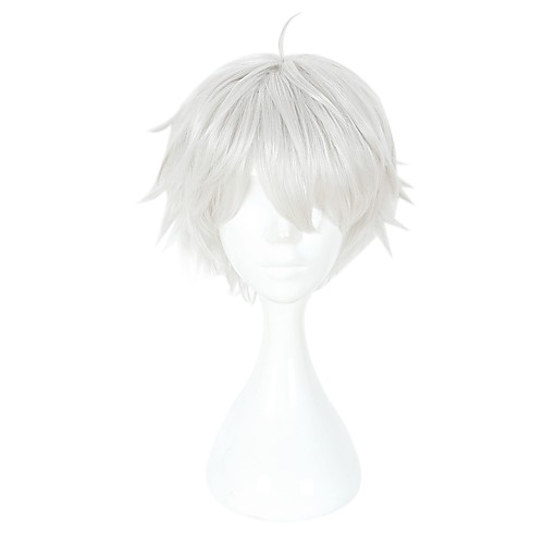 фото Токио вурдалак кен kaneki косплей косплэй парики универсальные 14 дюймовый термостойкое волокно белый аниме Lightinthebox