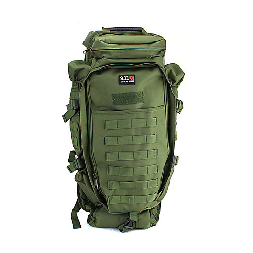 

Рюкзаки 60 L - Быстровысыхающий Пригодно для носки На открытом воздухе Пешеходный туризм Походы Нейлон Военно-зеленный