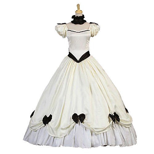 

Victorian Maria Antonietta Retro Vintage Rococo Dress Women's Party Prom Japanese Cosplay Costumes Emerald Green / Purple / Dusty Rose Ball Gown Poet Sleeve Ankle Length