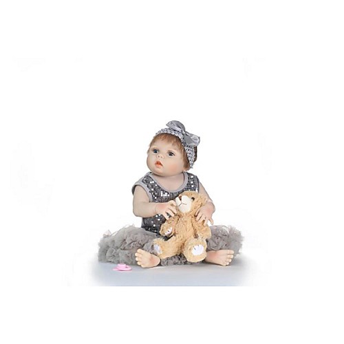 фото Npkcollection npk doll куклы реборн кукла для девочек девочки reborn toddler doll 24 дюймовый полный силикон для тела винил - как живой подарок безопасно для детей non toxic Lightinthebox