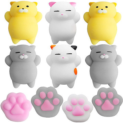 

LT.Squishies Squeeze Toy / Sensory Toy Stress Reliever Cat Cat Claw Stress and Anxiety Relief Squishy Decompression Toys Rubber Children's Summer Fun with Kids All Boys' Girls'