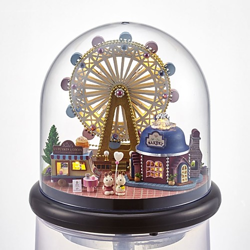 фото Кукольный домик творчество со светодиодной подсветкой романтика колесо обозрения 1 pcs детские игрушки подарок Lightinthebox