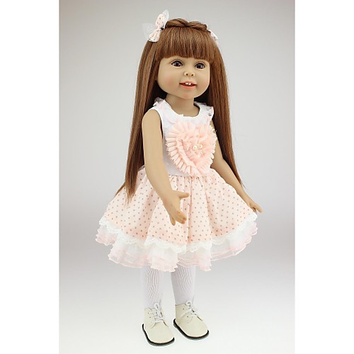 фото Npkcollection npk doll модная кукла девушка из провинции 18 дюймовый полный силикон для тела силикон - экологичные подарок безопасно для детей non toxic / искусственная имплантация коричневые глаза lightinthebox