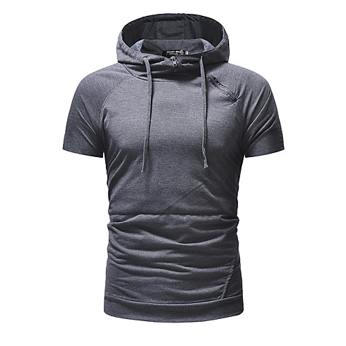 

Men's Daily Sports Basic / Elegant T-shirt - Solid Colored Light gray