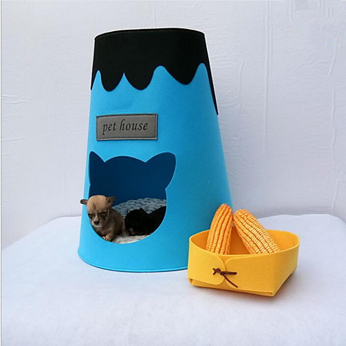 

Dog Cat Bed Cute Pet Mats & Pads Terylene Animal Cute Yellow Blue Gray