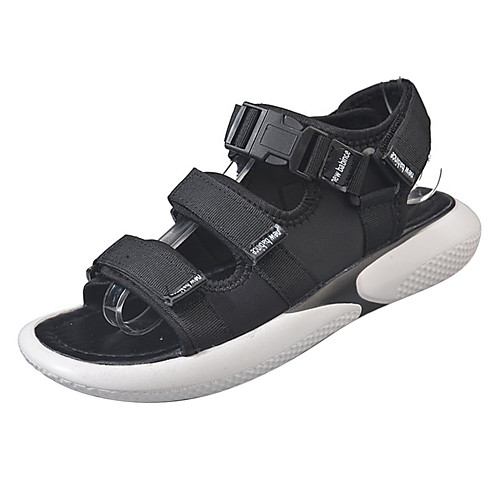 

Women's PU(Polyurethane) Summer Comfort Sandals Flat Heel Round Toe White / Black / Pink