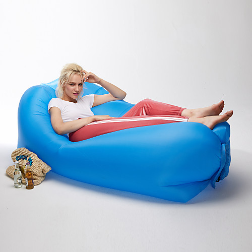 

21Grams Air Sofa Inflatable Sofa Sleep lounger Inflatable Couch Outdoor Camping Waterproof Portable Anti-Air Leaking Design Extra Wide Extra Large Nylon Beach Camping Outdoor Fast Inflatable