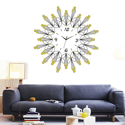 

Wall Clock,Modern Contemporary Fashion Stainless steel Round Indoor / Outdoor Indoor