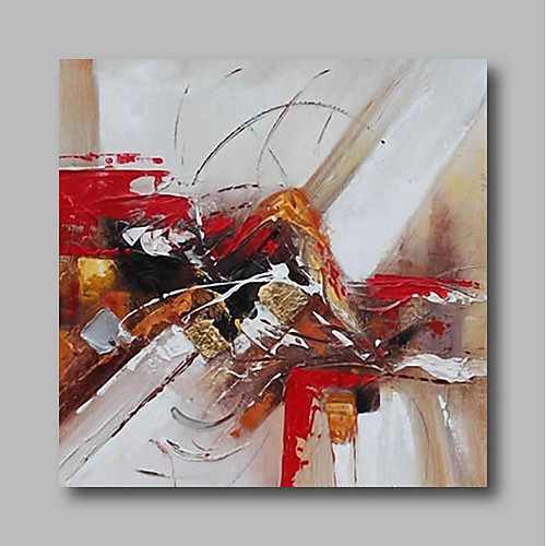 

Oil Painting Hand Painted - Abstract Comtemporary / Modern Canvas
