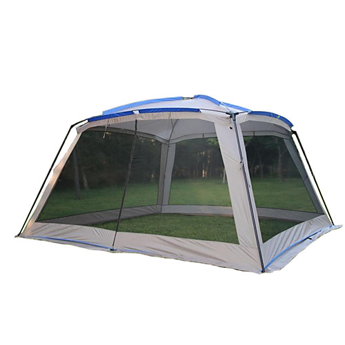 

8 person Screen Tent Screen House Outdoor Lightweight Rain Waterproof Breathability Double Layered Poled Camping Tent >3000 mm for Camping / Hiking / Caving Picnic Terylene 365365210 cm