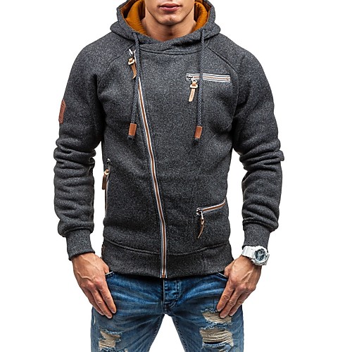 

Men's Casual Hoodie - Color Block Black US32 / UK32 / EU40