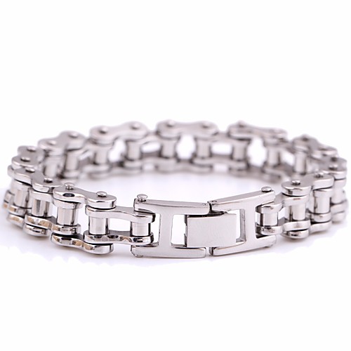 

Men's Link Bracelet Link / Chain Creative Statement European Titanium Steel Bracelet Jewelry Silver For Gift Carnival