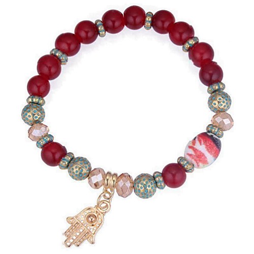 

Women's Bead Bracelet Beads Ladies Vintage Sweet Fashion Acrylic Bracelet Jewelry Coffee / Red / Blue For Party Office & Career