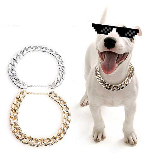 фото Собаки коты животные ожерелье одежда для собак однотонный золотой серебряный пластик костюм назначение хаски лабрадор аляскинского маламута все сезоны спорт и отдых стиль Lightinthebox
