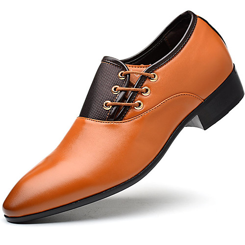 

Муж. Официальная обувь Полиуретан Весна Туфли на шнуровке Черный / Желтый / Коричневый / EU42