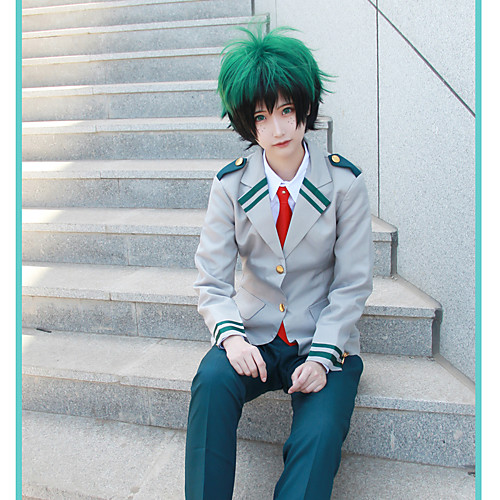 фото Вдохновлен my hero academia / boku no hero midoriya izuku / тодороки схото аниме косплэй костюмы японский косплей костюмы однотонный / аниме пальто / рубашка / брюки назначение муж. Lightinthebox