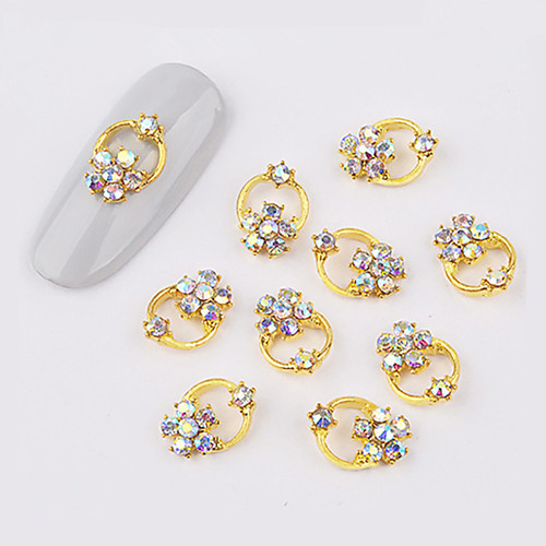 

10 pcs Universal Metalic Nail Jewelry For Finger Nail Creative nail art Manicure Pedicure Daily Stylish