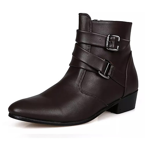 

Муж. Fashion Boots Полиуретан Осень Ботинки Белый / Черный / Коричневый