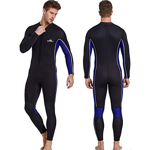 

Men's Full Wetsuit 3mm SCR Neoprene Diving Suit High Elasticity Long Sleeve Autumn / Fall Summer