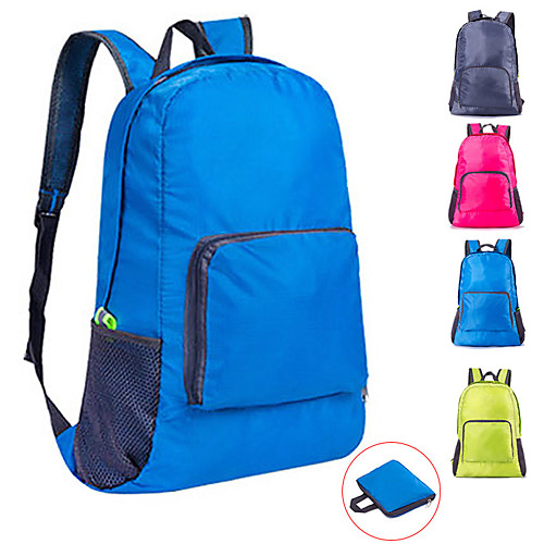 

22 L Hiking Backpack Lightweight Packable Backpack Rucksack Lightweight Breathable Rain Waterproof Fast Dry Outdoor Hiking Nylon Green Blue Grey / Compact