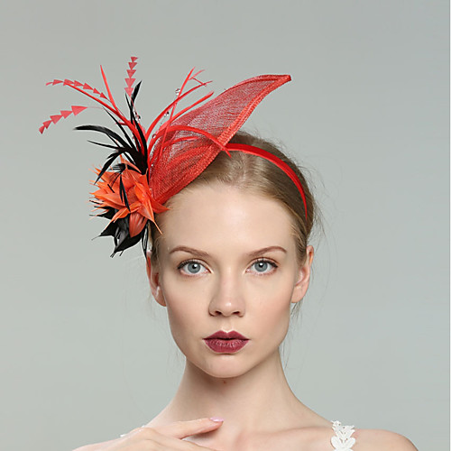

Лен Fascinators с Пух 1шт Свадьба / Особые случаи Заставка
