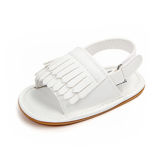 

Girls' Comfort / First Walkers PU Sandals Infants(0-9m) / Toddler(9m-4ys) Tassel White / Gold / Pink Summer