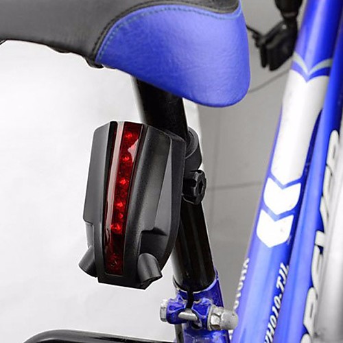 фото Лазер велосипедные фары задняя подсветка на велосипед огни безопасности горные велосипеды велоспорт велоспорт водонепроницаемый регулируется cool быстросъемный 50 lm 2 батареи aaa красный / ipx 6 Lightinthebox