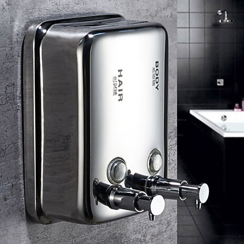 

Дозатор для мыла Новый дизайн / Cool Современный Нержавеющая сталь / железо 1шт - Ванная комната На стену
