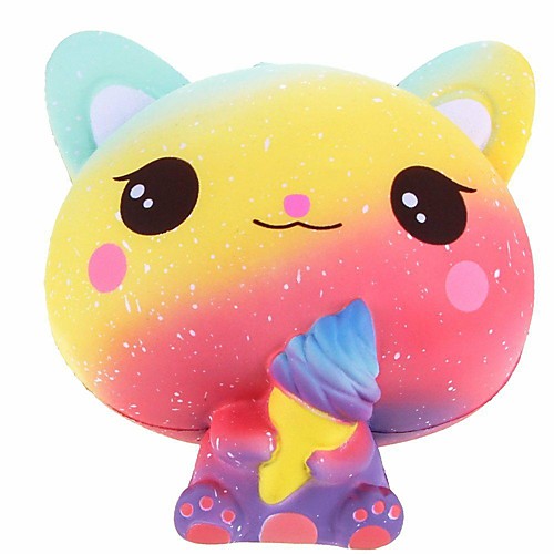 

Squeeze Toy / Sensory Toy Stress Reliever Cat Creative Cute Stress and Anxiety Relief Squishy Decompression Toys PORON Kids Summer Fun with Kids All Boys' Girls'