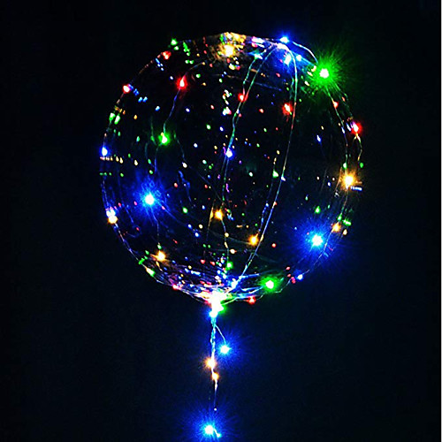 

3m 30led лампа строка светящиеся ведомые воздушные шары прозрачные гелиевые шарики с днем рождения вечеринки украшения дети свадьба вел воздушные шары Рождество новый год