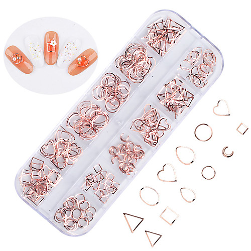 

1 / box Alloy For Finger Nail Toe Nail Fashionable Design / Hollowed Bohemian Theme Vintage Theme nail art Manicure Pedicure Glitters / Retro Wedding Party / Daily Wear