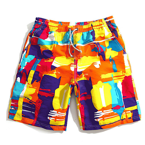

Men's Swim Shorts Swim Trunks Board Shorts Bottoms Quick Dry Drawstring - Surfing Beach Watersports Multi Color Summer