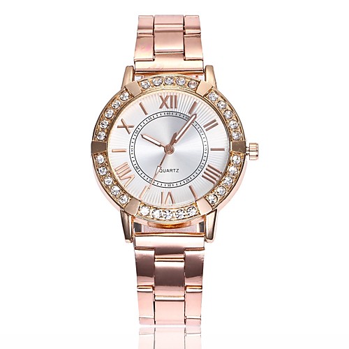 

Жен. Нарядные часы Наручные часы Diamond Watch Кварцевый Серебристый металл / Золотистый / Розовое золото Новый дизайн Повседневные часы Имитация Алмазный Аналоговый Дамы Мода Элегантный стиль -