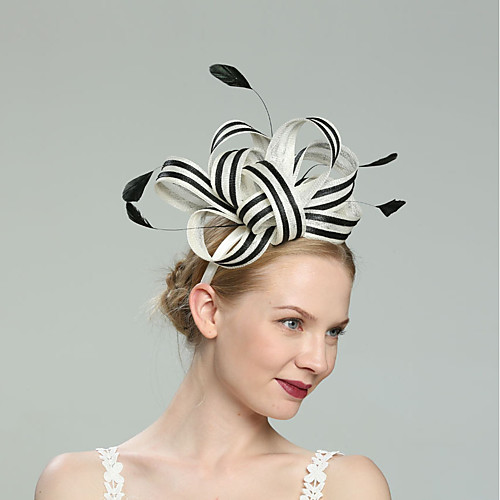 

Flax Fascinators with Net 1pc Wedding / Special Occasion Headpiece